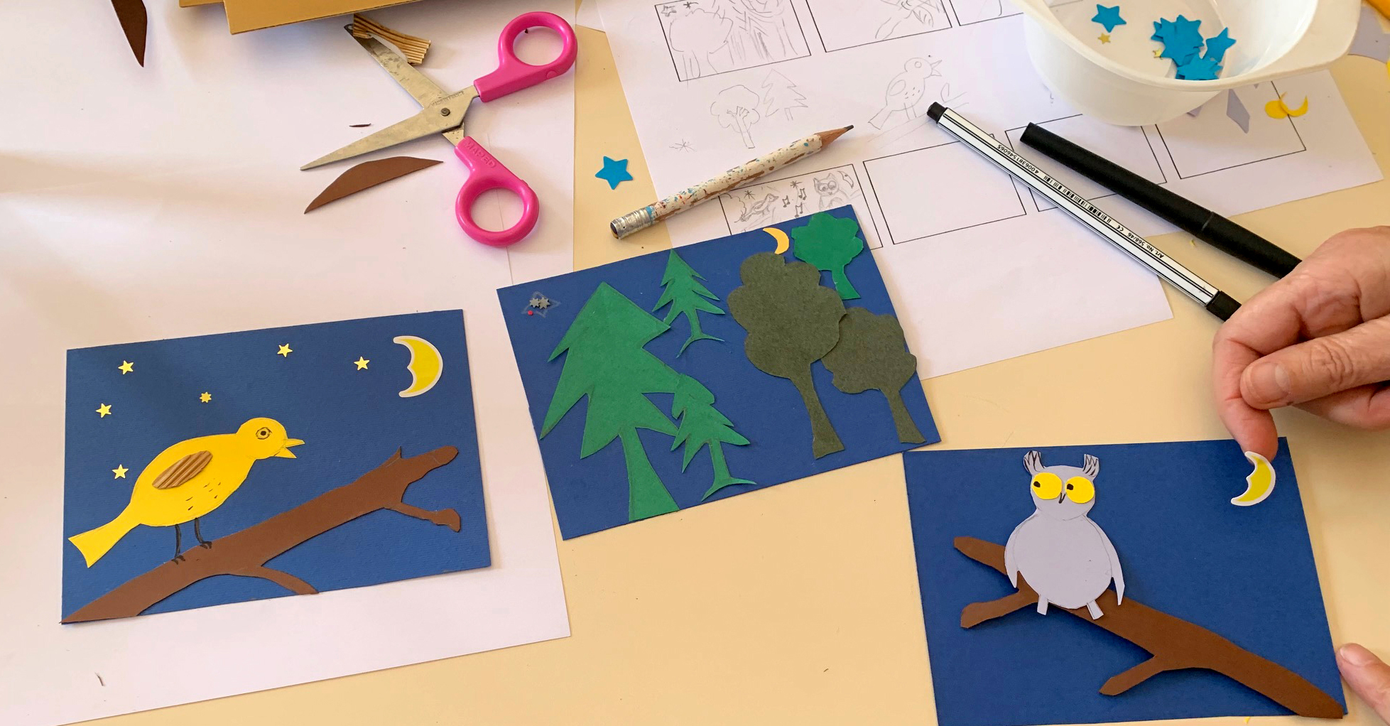 Illustration du stage Raconter en images des Rencontres Voix & Musiques 2026.